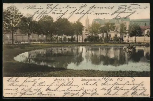 AK Werdau i. S., Schwanenteich