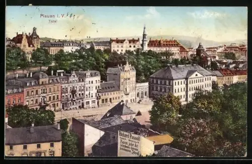 AK Plauen i. V., Totalansicht