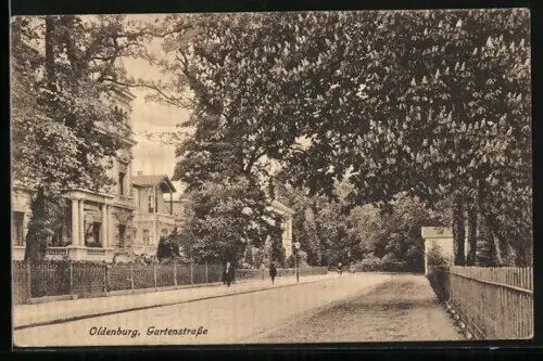 AK Oldenburg / O., Gartenstrasse