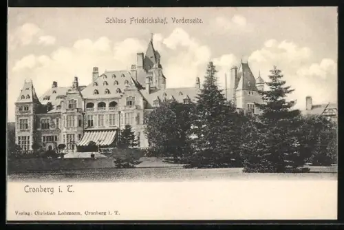 AK Cronberg i. T., Schloss Friedrichshof Vorderseite