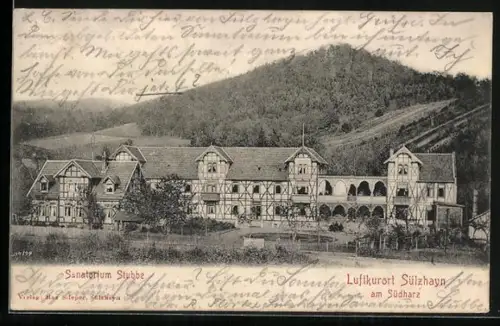 AK Sülzhayn am Südharz, Sanatorium Stubbe