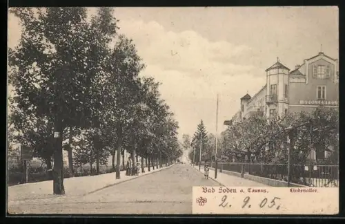 AK Bad Soden a. Taunus, Lindenallee