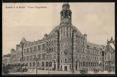 AK Essen a. d. Ruhr, Neues Postgebäude