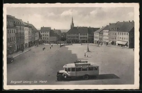 AK Leisnig /Sa., Markt