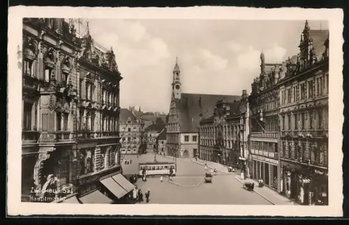 AK Zwickau i. Sa., Hauptmarkt