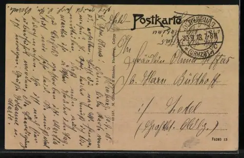 AK Oldenburg /Gr., Gartenstrasse, Kirche