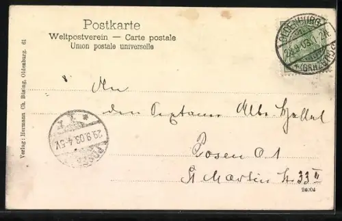 AK Oldenburg / O., Postamt