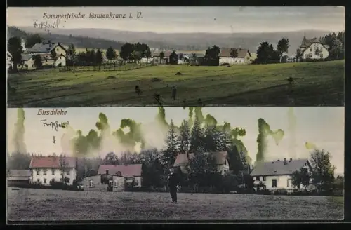 AK Rautenkranz i. V., Hirschleke, Ortsansichten