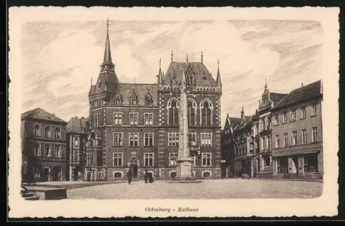 AK Oldenburg / O., Rathaus