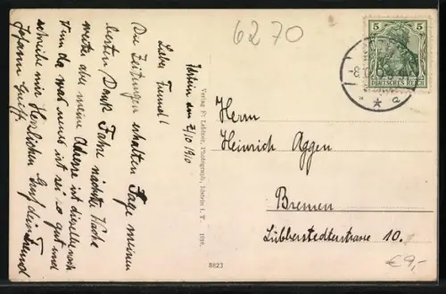 AK Idstein i. T., Stadtansicht, Schützenhaus, Schloss
