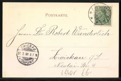 AK Wildenthal, Auersbergthurm, Ortsansicht