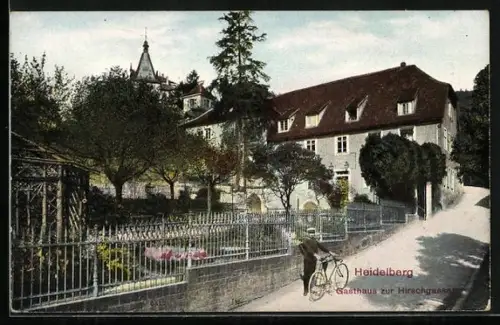 AK Heidelberg, Gasthaus zur Hirschgasse