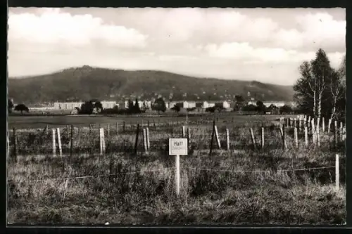 AK Neustadt /Coburg, Zonengrenze, Blick nach Sonneberg