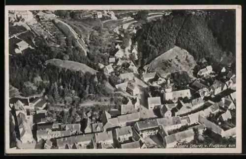 AK Wippra /Harz, Ortsansicht vom Flugzeug aus