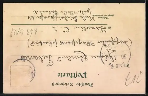 Lithographie Bad Liebenstein, Thüringerwald, Schloss Altenstein, Kickelhahn, Wasserfall im Trusenthal