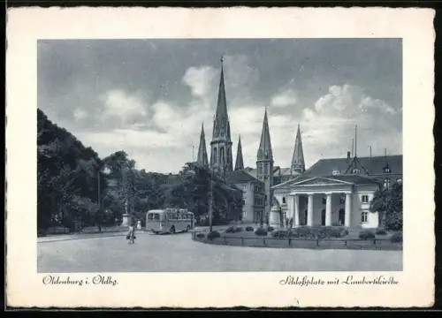 AK Oldenburg i. Oldbg., Schlossplatz, Lambertikirche