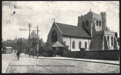 AK Bexhill-on-Sea, Roman Catholic Church and Sea Road