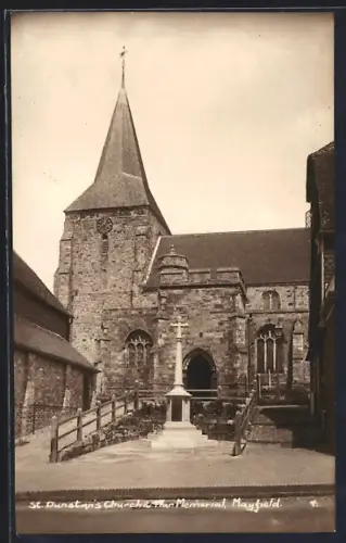 AK Mayfield, St. Dunstan`s Church and War Memorial