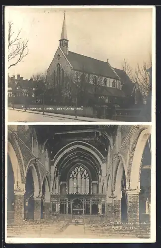 AK Bexhill-on-Sea, St. Barnabas Church, Exterior and Interior