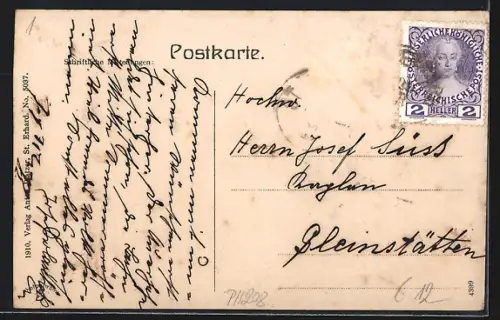 AK St. Erhard, Ortsansicht mit Rennfeld