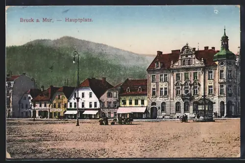 AK Bruck an der Mur, Partie auf dem Hauptplatz