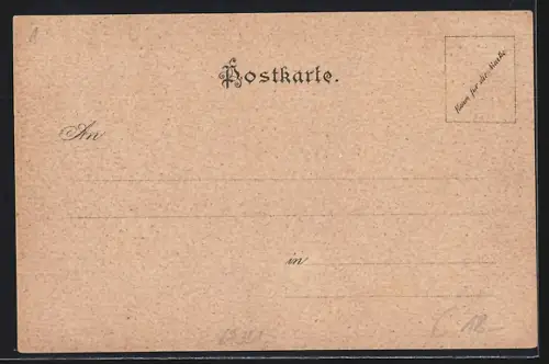 Lithographie Bruck a/M, Partie im Ort