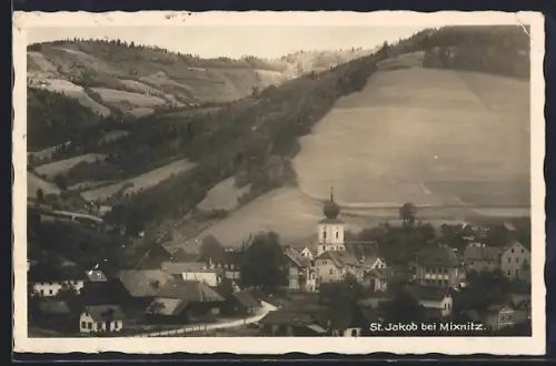 AK Breitenau am Hochlantsch, St. Jakob bei Mixnitz mit Umgebung aus der Vogelschau