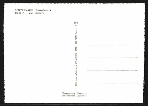 AK Echternach, Vue aérienne