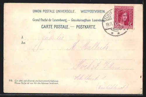 AK Echternach, Blick zur Abtei