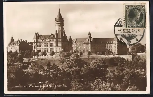 AK Luxembourg, Vue sur le plateau Bourbon