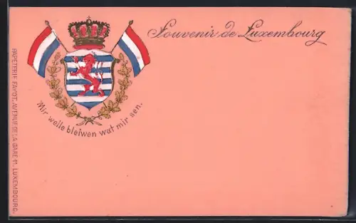 AK Luxembourg, Wappen, Wir welle bleiwen wat wir sen