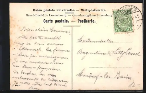 AK Echternach, Partie an der Brücke