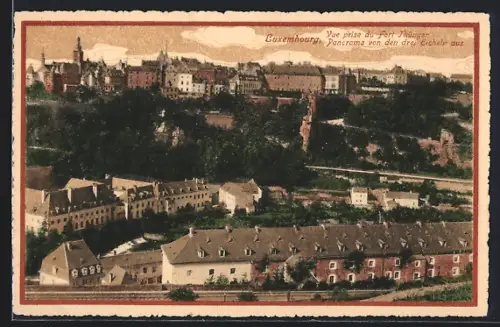 AK Luxembourg, Vue prise du Fort Thüringen