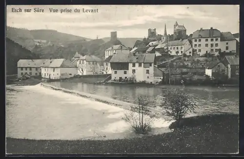 AK Esch sur Sûre, Vue prise du Levant