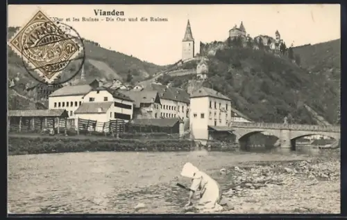 AK Vianden, L`Our et les Ruines