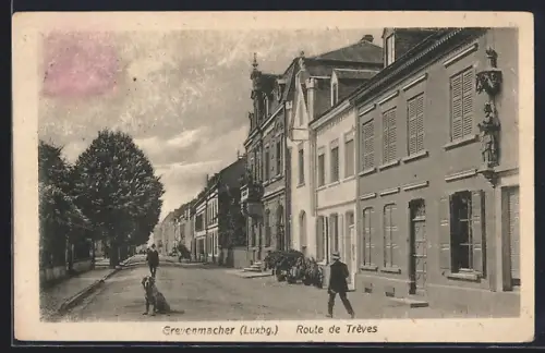 AK Grevenmacher /Luxbg., Route de Tréves