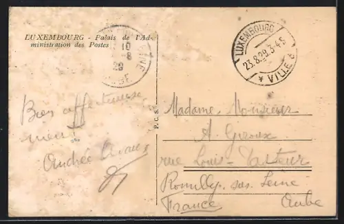AK Luxembourg, Palais de l`Administration des Postes