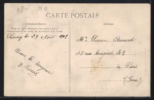 AK Fumay, Ardoisière Saint-Joseph, débit d`un gros bloc de 200 mètres cubes au fond de l`ardoisière