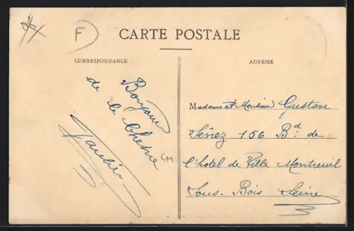 AK Le Chesne /Ardennes, Le Canal allant vers Pont-Bar
