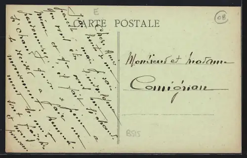 AK Cornay, Place et Rue de l`Église