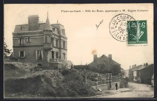 AK Vivier-au-Court, Villa des Roses, appartenant à M. Eugène Cannepin