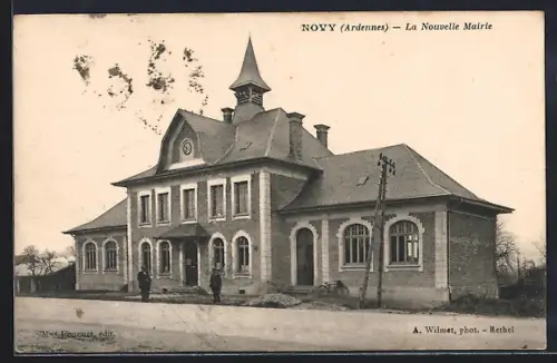 AK Novy /Ardennes, La Nouvelle Mairie