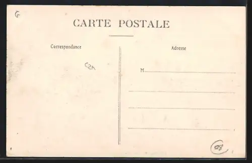 AK Givet, Rue Notre-Dame lors de l`inondation des 27-28 février 1910