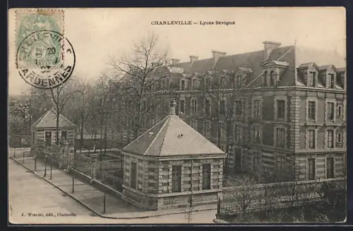 AK Charleville, Lycée Sévigné et son parc en hiver