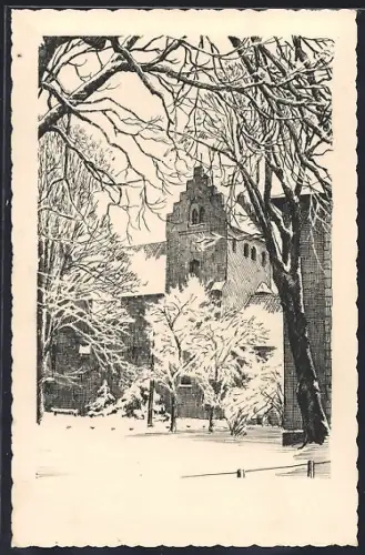 Künstler-AK Odense, Sct. Hans Kirke