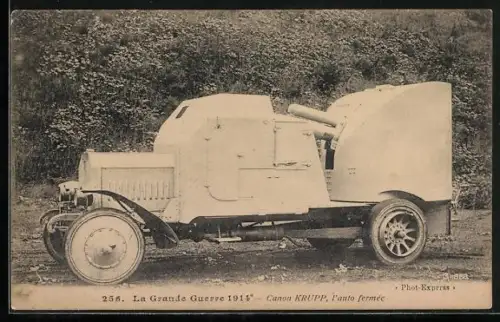 AK Panzerauto, Canon Krupp, l`auto fermée