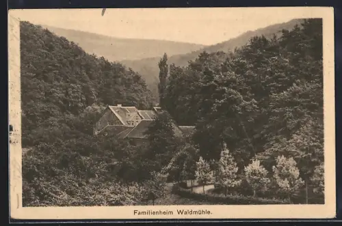 AK Eberstadt /Darmstadt, Familienheim Waldmühle