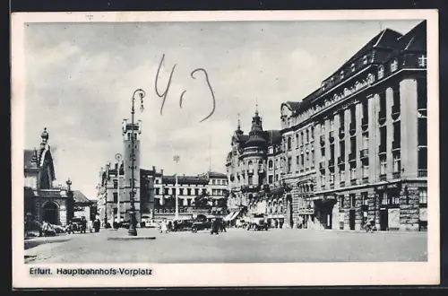 AK Erfurt, Hauptbahnhofs-Vorplatz