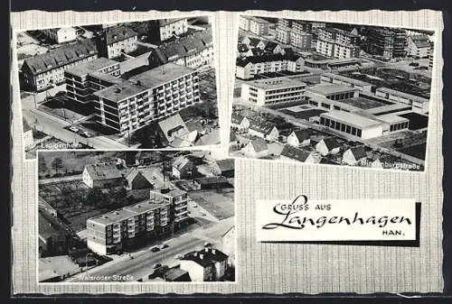 AK Langenhagen /Han., Ledigenheim und Schule Hindenburgstrasse, Walsroder Strasse