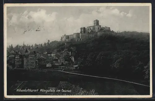 AK Königstein im Taunus, Burgruine, Stadtansicht